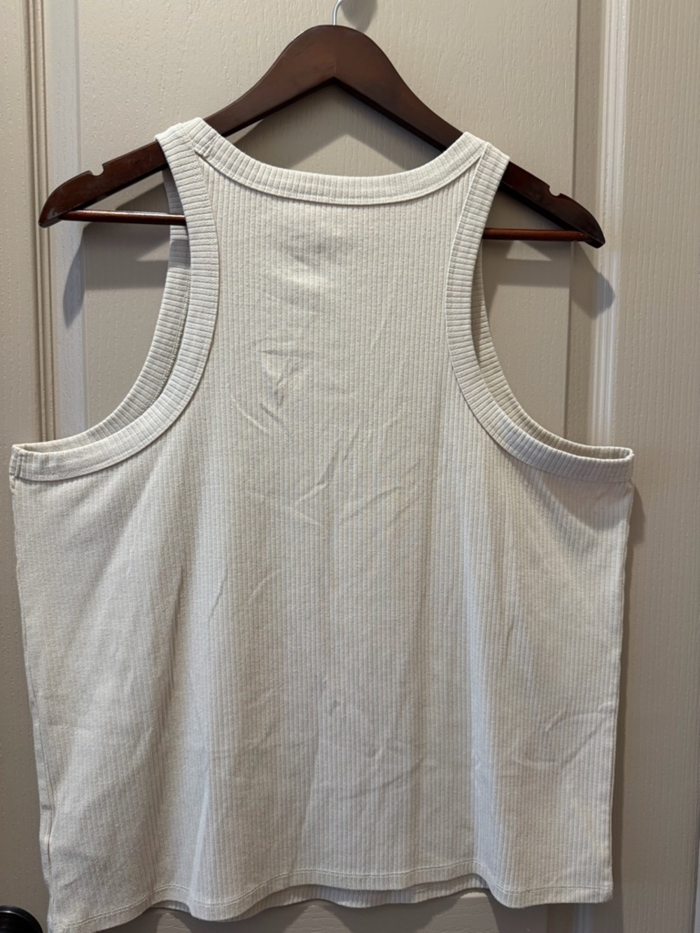 GAP Cream Ribbed Tank Top - Picture 5 of 5